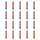 SpringHold Survival Straw 20-Pack — twenty orange filter straws on white background